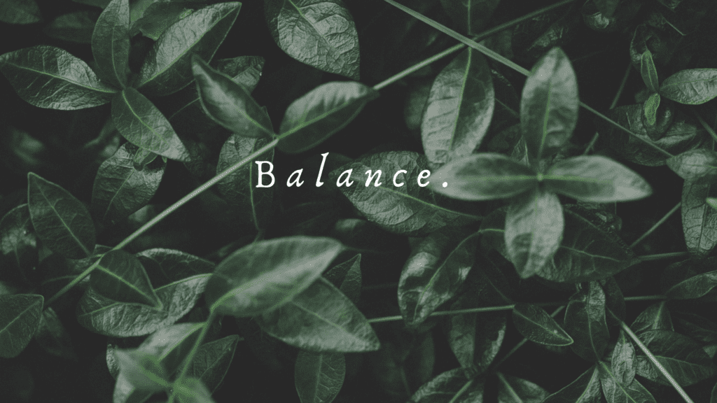 finding balance in the chaos